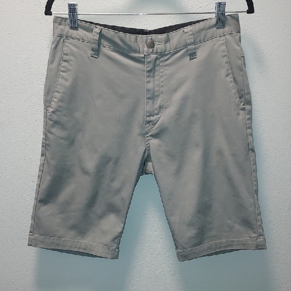 Volcom Gray True To This 5-Pocket Chino Sport Shorts Size 29